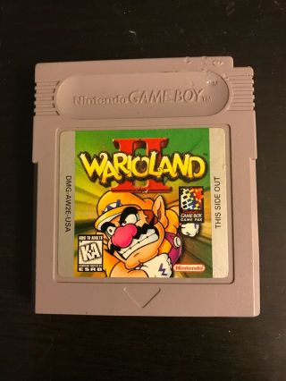 Wario Land Ii 2 (nintendo Game Boy,  1998) Rare Vintage Video Game