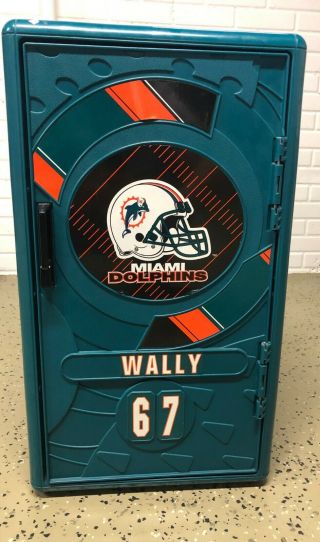 Vintage 90s Nfl Miami Dolphins Suncast Upper Locker 24 X 14 Wally Pesuit Rare