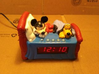 Westclox 36400 Vintage Mickey Mouse Pluto Alarm Clock