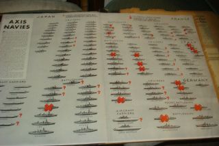 RARE VTG 1941 WWII US NAVY SCRAPBOOK U.  S.  S.  HORNET MEMORANDUM 3