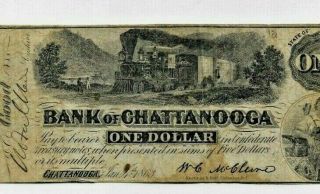 $1 (bank Of Chattanooga) 1800 