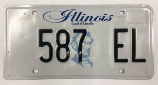 Illinois Electric Vehicle License Plate.  Extremely Rare.