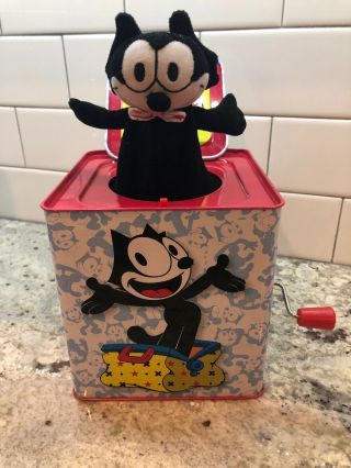 Felix The Cat Jack In The Box Schylling Macys 2015 Rare Child Toy Surprise Metal