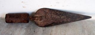 Vintage Old Rare Iron Hand Forged Mughal Shape Spear Lance Dagger Spear Head