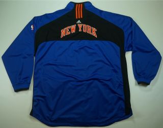 Rare Vintage Adidas York Knicks Sewn Button Zip Shooting Jersey Jacket 2xl
