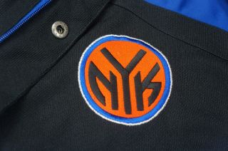 Rare Vintage ADIDAS York Knicks Sewn Button Zip Shooting Jersey Jacket 2XL 3