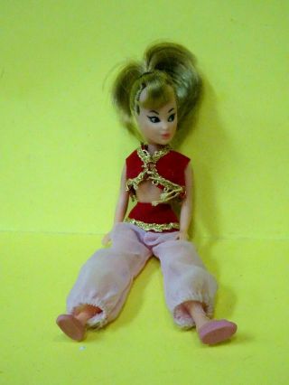 Vintage Rare 1977 Remco I Dream Of Jeannie Playset Doll In Pink Outfit