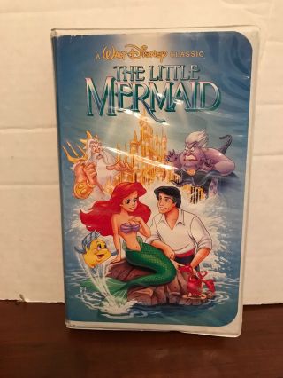 Disney Classic Vhs Black Diamond Little Mermaid Banned Cover Very Rare