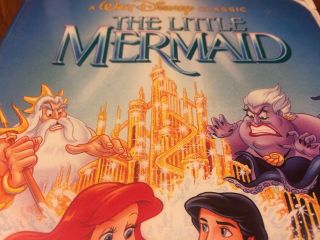 Banned Cover Walt Disney’s The Little Mermaid Rare VHS Black Diamond Classic 913 2