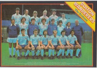 Bolton Wanderers 1979 - 1980 Team Group Rare Orig Hand Signed With 13 X Signatures