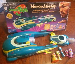 1996 Space Jam Moron Airship Nerdlucks Scout Pod Michael Jordan Rare Toy W Box