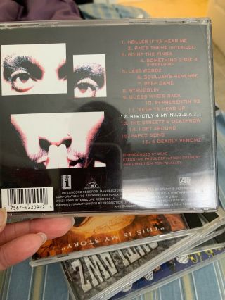 MUSIC CD ALBUM 2 PAC STRICTLY 4 MY N.  I.  G.  G.  A.  Z.  16 TRACKS TUPAC SHAKUR RARE 2