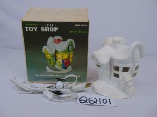 Vintage California Creations Plaster Craft Christmas - Toy Shop - Rare Lighted
