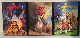 The Lord Of The Rings Animated Dvd Trilogy Lotr/return Of The King/hobbit Rare