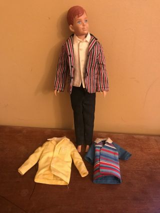 Vintage Ricky Doll Sunday Suit 1960’s Barbie And Friends Swim Shirt Pj Top