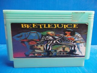 Rare Vintage 90s Famiclone Beetlejuice Old Chips Famicom Nes Cartridge