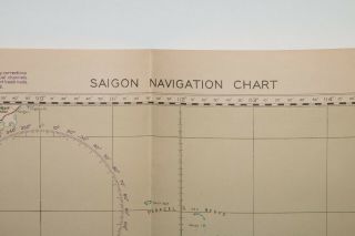 RARE WWII 10/1944 US AAF Map Saigon Jolly Roger JR2 - 016 2