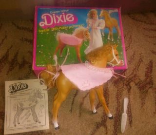 Vintage 1983 Mattel Barbie Dream Horse Dixie Palomino