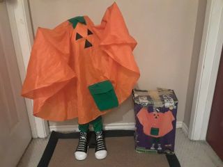 Rare Gemmy Animated Giggle Buddies Pumpkin Ghost Halloween Prop