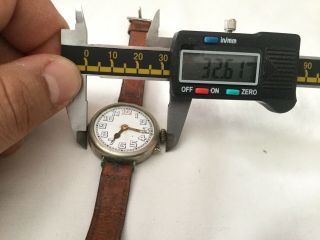 VINTAGE MILITARY STYLE TRENCH WATCH NEEDS SERVICING. 3