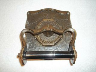 Vtg Amerock Carriage House Antique English Wall Mount Toilet Paper Holder