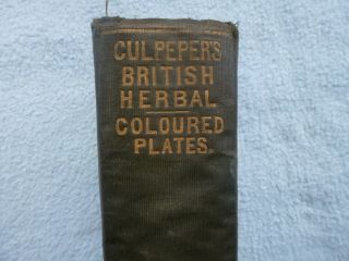Old Rare Vintage Book Culpeper 