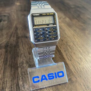Rare Vintage 1984 Casio Ca - 502 Digital Calculator Watch Made In Japan Module 437