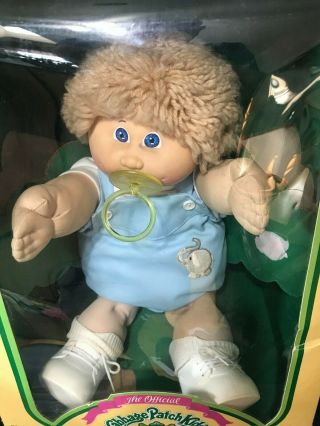 VINTAGE 1984 THE OFFICIAL COLECO CABBAGE PATCH KIDS BOY BLUE EYES DOLL 2
