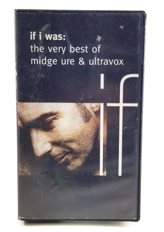 If I Was: The Very Best Of Midge Ure & Ultravox Vhs Pal,  Rare Oop