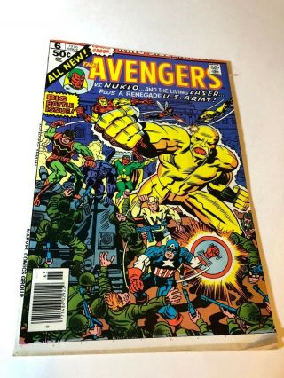The Avengers Annual 6 Error Print Rare (marvel,  1976) Fn/vf