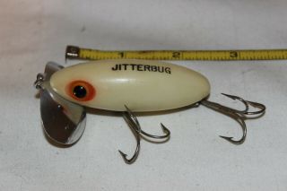 Vintage Fred Arbogast Jitterbug Luminous Glow In Dark 2 1/2 " Fishing Lure Vg,