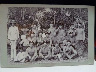 Interesting Antique Photograph Cdv Royal Artillery? Soldiers Ww1? Military Army