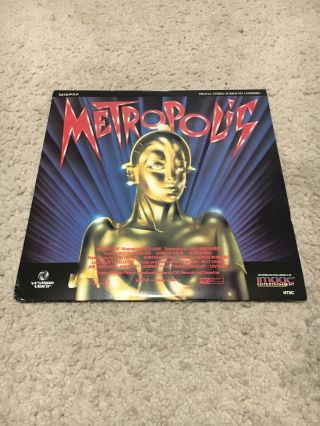 Metropolis Laserdisc Vestron Video Image Entertainment Rare