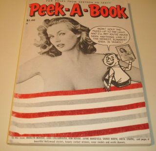 Peek - A - Book For Folks From Sexteen To Sexy September 1956 Marilyn Monroe Rare