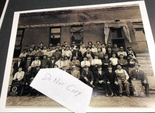 Reprint Rare Photo Schantz Thomas Brewing Beer Workers W Prepro Sign Dayton Ohio