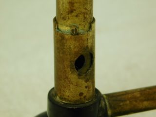 Vintage rare WHITALL TATUM & CO.  cast iron brass laboratory bunsen burner 2