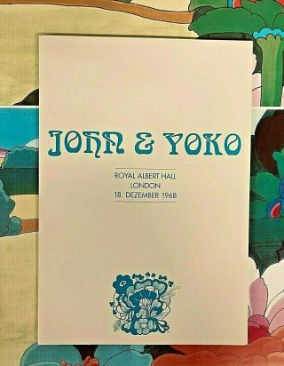 Rare 1968 John Lennon Yoko - Wedding Royal Albert Hall Limited Ed 289