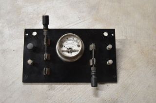 Vintage Antique Hoyt Magnetometer Panel With Throw Switches Steampunk Industrial