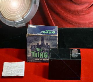 Rare Vintage Addams Family The Thing Mechanical Bank 1964 Box,  Not Work