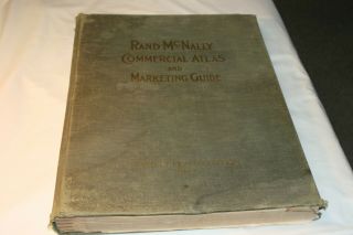 1947 Rand - Mcnally Commercial Atlas And Marketing Guide - 21” X 16” Rare