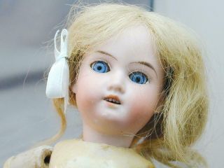 Antique German Bisque Head Doll Sleep Eyes Open Mouth Teeth 390 A 5/0 x M 3
