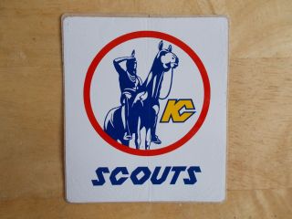 Rare Vintage Kansas City Scouts Nhl 1975 Decal Sticker