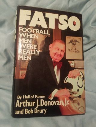 Fatso Football When Men Were Really Men J Donovan Jr 1987 Hc 1st Print Rare