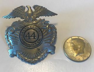 Grand Central Aircraft Company Pilot Hat Badge LA Stamp & Staty Co.  Rare 2