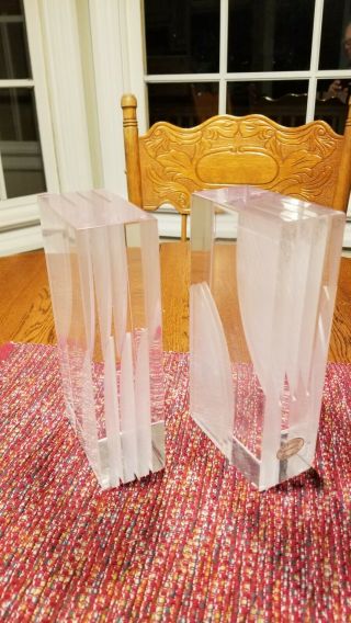 Rare Mcm Astrolite Products Lucite Bookends/towers Sticker