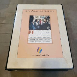 Rare 8 Lessons Oil Painting Course Lela Harty School Of Art Vhs Tapes Set 1988