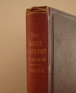 Rare 1893 The Plague By Gasquet / Pestilence Black Death Occult Hardcover