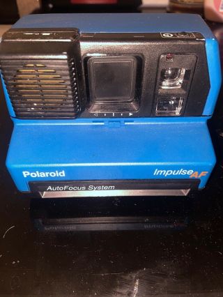 Rare Blue Polaroid Impulse Af 600 Instant Film Camera,  Photo,  Great