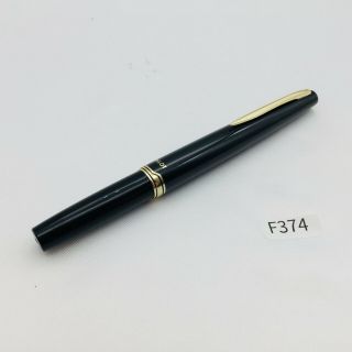 F374 Pilot Fountain Pen Classic Model Black Body 14k 585 Vintage Rare