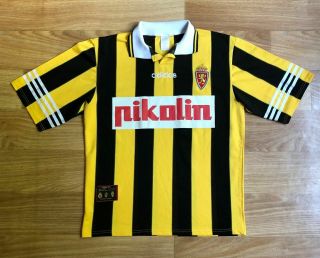 Rare Real Zaragoza 1996/1997 Adidas Away Football Shirt Soccer Jersey Camiseta L